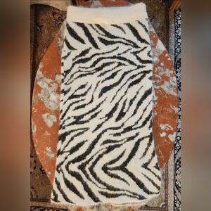 H&M Zebra Print Knit Skirt